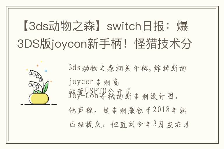 【3ds动物之森】switch日报：爆3DS版joycon新手柄！怪猎技术分析