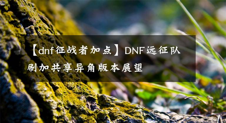 【dnf征战者加点】DNF远征队刷加共享异角版本展望