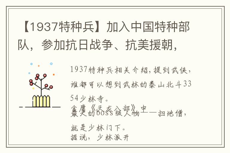 【1937特种兵】加入中国特种部队，参加抗日战争、抗美援朝，少林寺有多传奇？