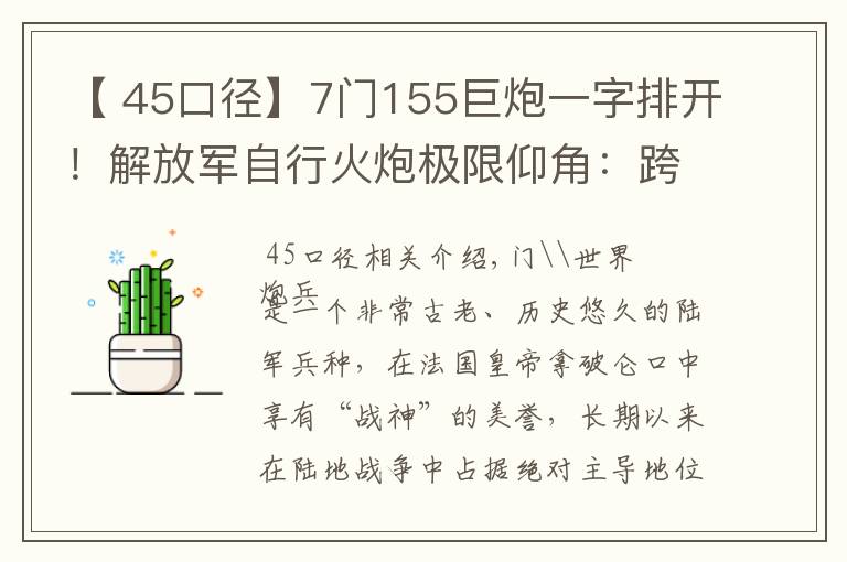 【 45口径】7门155巨炮一字排开！解放军自行火炮极限仰角：跨山吊射飞跃高原