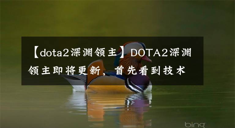 【dota2深渊领主】DOTA2深渊领主即将更新，首先看到技术说明！