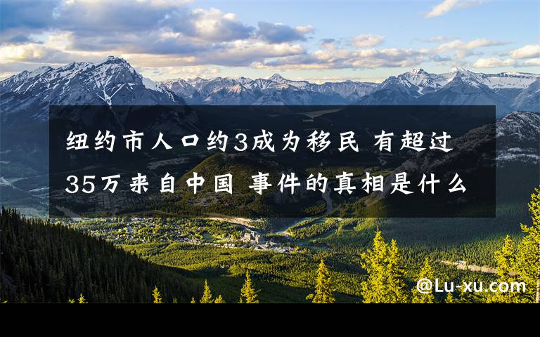 纽约市人口约3成为移民 有超过35万来自中国 事件的真相是什么？