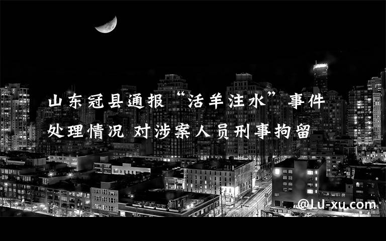 山东冠县通报“活羊注水”事件处理情况 对涉案人员刑事拘留 到底是什么状况？