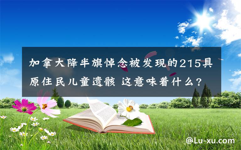 加拿大降半旗悼念被发现的215具原住民儿童遗骸 这意味着什么?