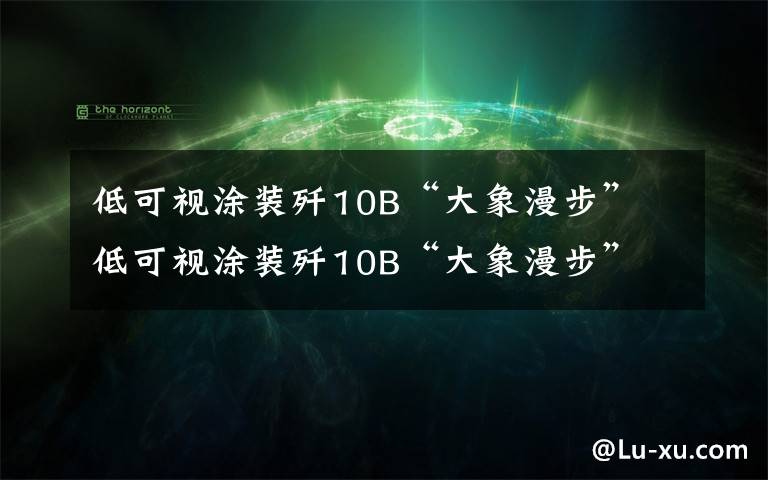 低可视涂装歼10B“大象漫步” 低可视涂装歼10B“大象漫步” 实战意义很强