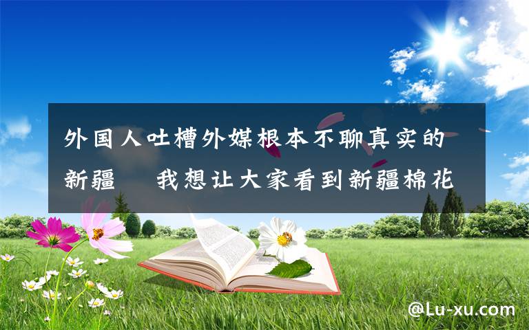 外国人吐槽外媒根本不聊真实的新疆  我想让大家看到新疆棉花真正的播种过程 还原事发经过及背后原因！