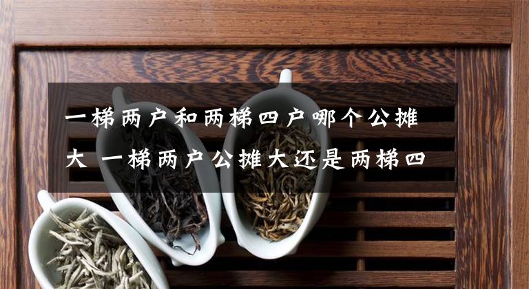 一梯两户和两梯四户哪个公摊大 一梯两户公摊大还是两梯四户好文章配图