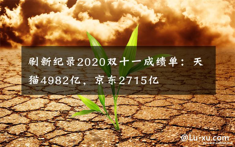 刷新纪录2020双十一成绩单：天猫4982亿，京东2715亿