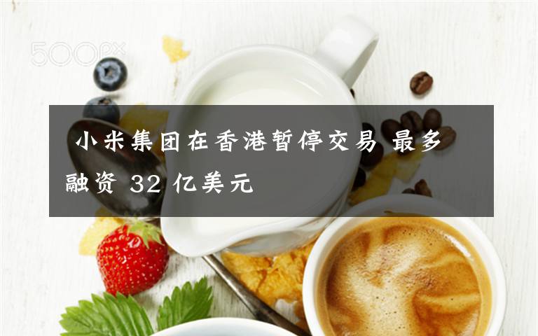  小米集团在香港暂停交易 最多融资 32 亿美元