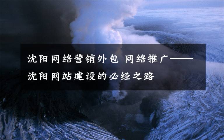 沈阳网络营销外包 网络推广——沈阳网站建设的必经之路