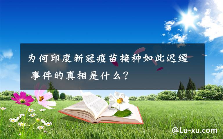 为何印度新冠疫苗接种如此迟缓 事件的真相是什么？