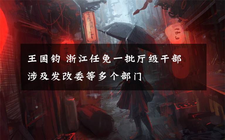 王国钧 浙江任免一批厅级干部 涉及发改委等多个部门