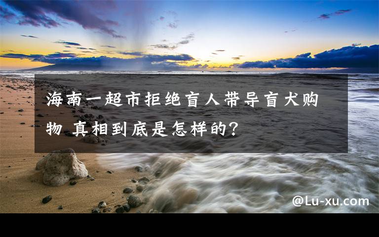 海南一超市拒绝盲人带导盲犬购物 真相到底是怎样的？