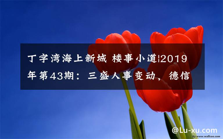 丁字湾海上新城 楼事小道|2019年第43期：三盛人事变动，德信将在苏南拿地深耕