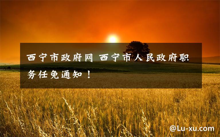 西宁市政府网 西宁市人民政府职务任免通知！