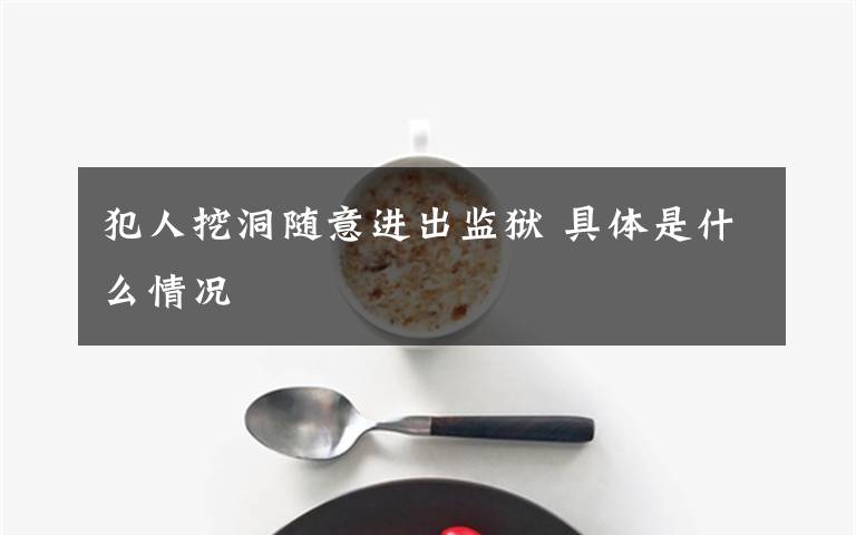 犯人挖洞随意进出监狱 具体是什么情况