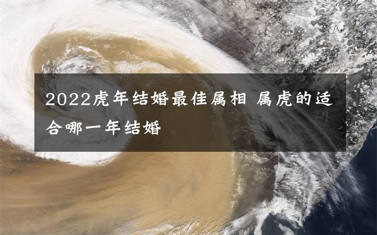 2022虎年结婚最佳属相 属虎的适合哪一年结婚