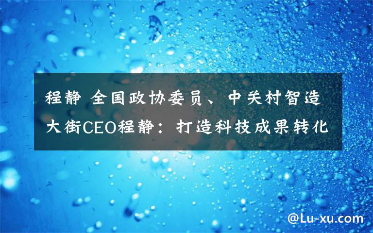 程静 全国政协委员、中关村智造大街CEO程静：打造科技成果转化平台