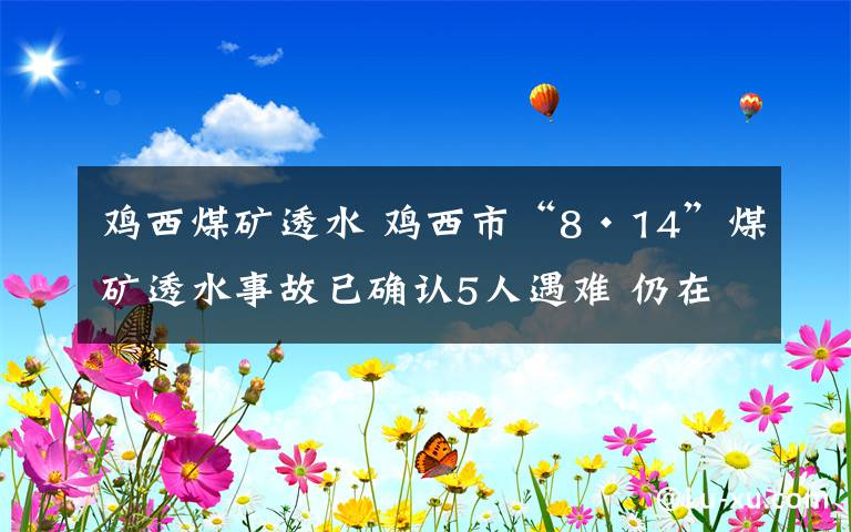 鸡西煤矿透水 鸡西市“8·14”煤矿透水事故已确认5人遇难 仍在搜寻其余11人