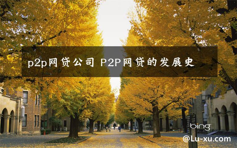 p2p网贷公司 P2P网贷的发展史