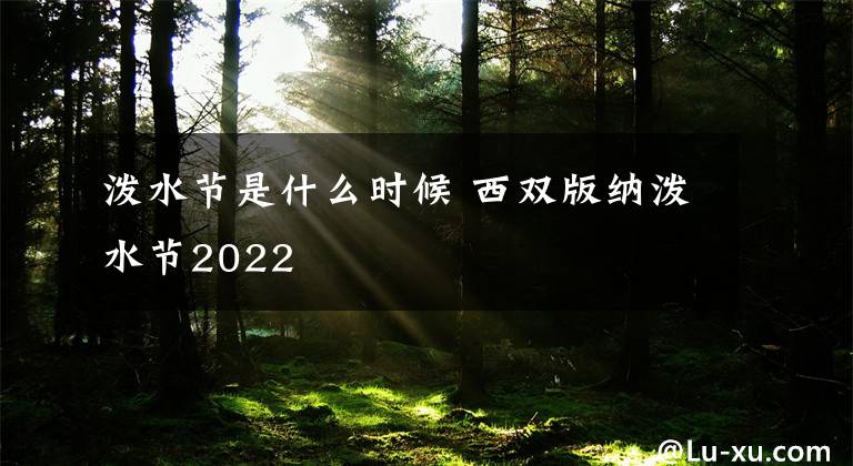 泼水节是什么时候 西双版纳泼水节2022