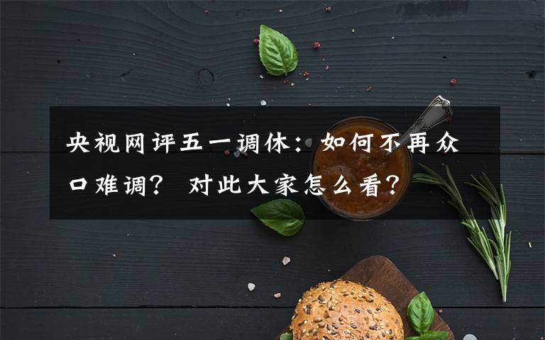 央视网评五一调休：如何不再众口难调？ 对此大家怎么看？