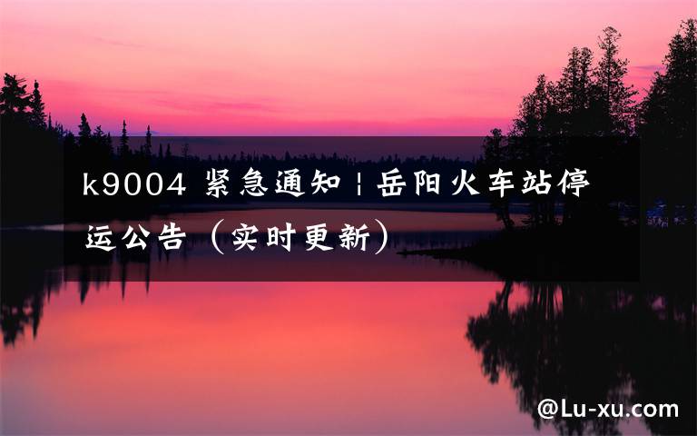 k9004 紧急通知 | 岳阳火车站停运公告（实时更新）