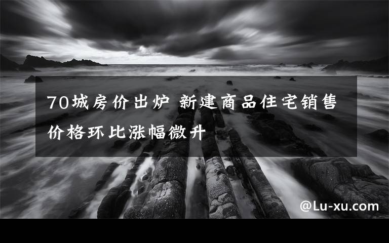 70城房价出炉 新建商品住宅销售价格环比涨幅微升