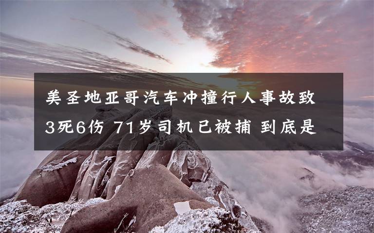 美圣地亚哥汽车冲撞行人事故致3死6伤 71岁司机已被捕 到底是什么状况？