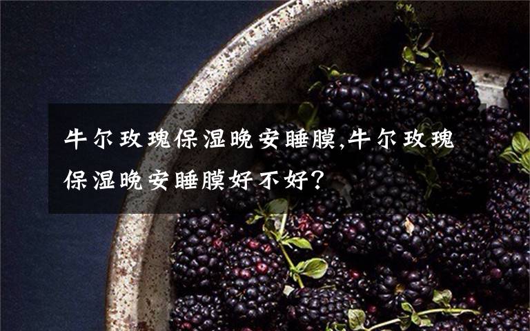 牛尔玫瑰保湿晚安睡膜,牛尔玫瑰保湿晚安睡膜好不好？