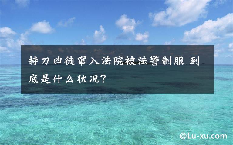 持刀凶徒窜入法院被法警制服 到底是什么状况？