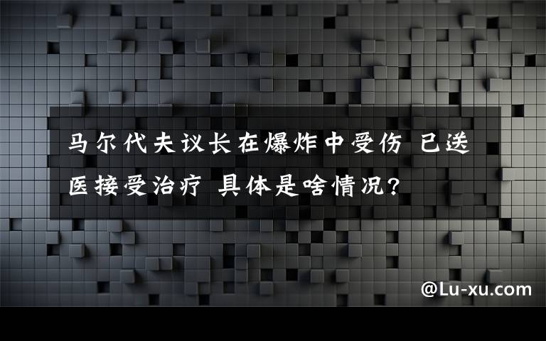 马尔代夫议长在爆炸中受伤 已送医接受治疗 具体是啥情况?