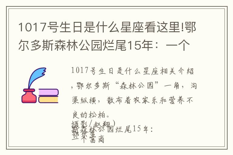 1017号生日是什么星座看这里!鄂尔多斯森林公园烂尾15年：一个富商的土地生意