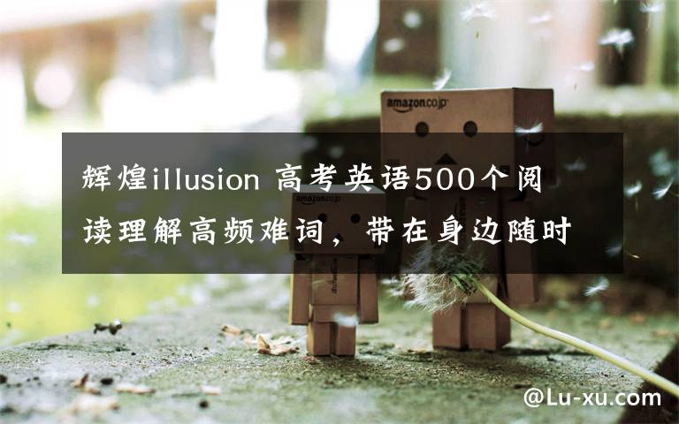 辉煌illusion 高考英语500个阅读理解高频难词，带在身边随时记！