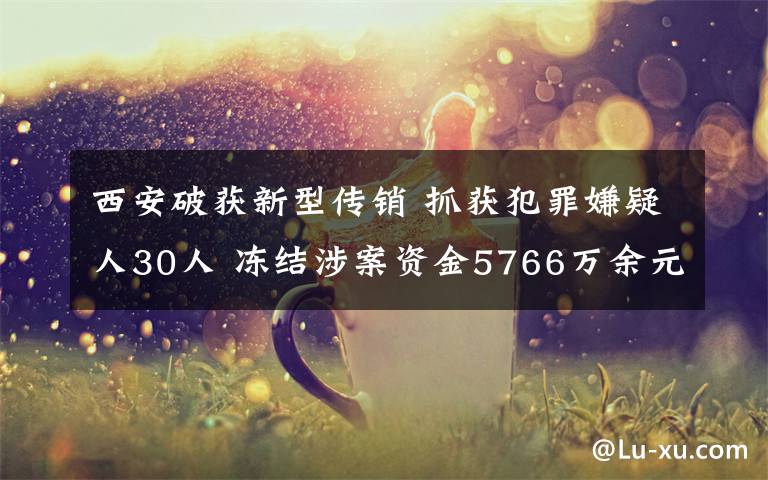 西安破获新型传销 抓获犯罪嫌疑人30人 冻结涉案资金5766万余元