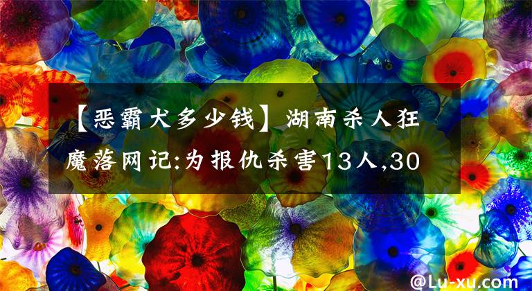 【恶霸犬多少钱】湖南杀人狂魔落网记:为报仇杀害13人,3000名警察仅20小时捉拿归案