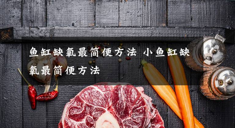 鱼缸缺氧最简便方法 小鱼缸缺氧最简便方法文章配图