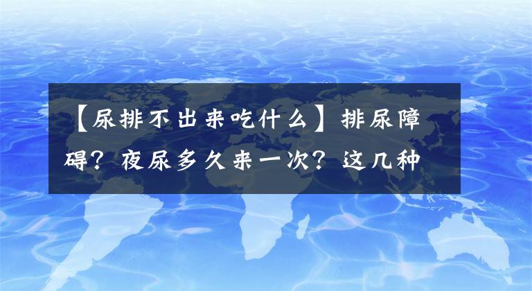 【尿排不出来吃什么】排尿障碍？夜尿多久来一次？这几种食物能帮助你轻松排便文章配图