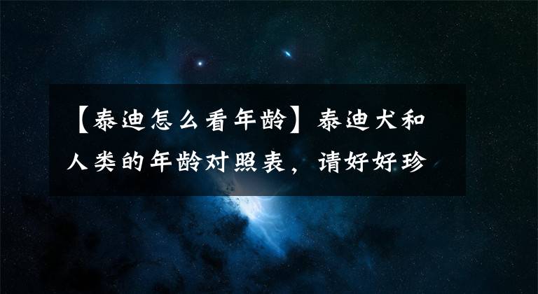 【泰迪怎么看年龄】泰迪犬和人类的年龄对照表，请好好珍惜你的狗