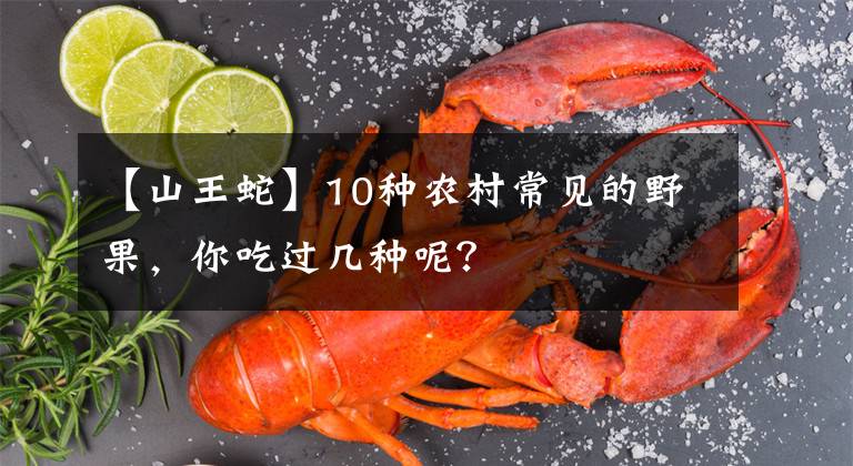 【山王蛇】10种农村常见的野果，你吃过几种呢？