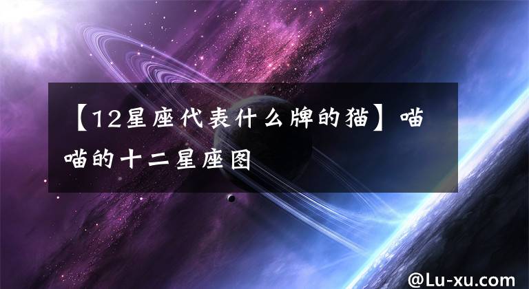 【12星座代表什么牌的猫】喵喵的十二星座图文章配图