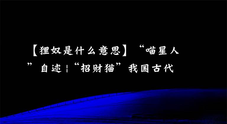 【狸奴是什么意思】“喵星人”自述 |“招财猫”我国古代早已有之？古人吸猫花样多