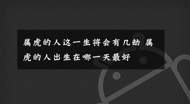 属虎的人这一生将会有几劫 属虎的人出生在哪一天最好