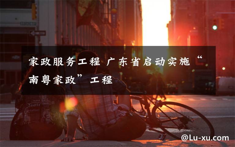 家政服务工程 广东省启动实施“南粤家政”工程文章配图