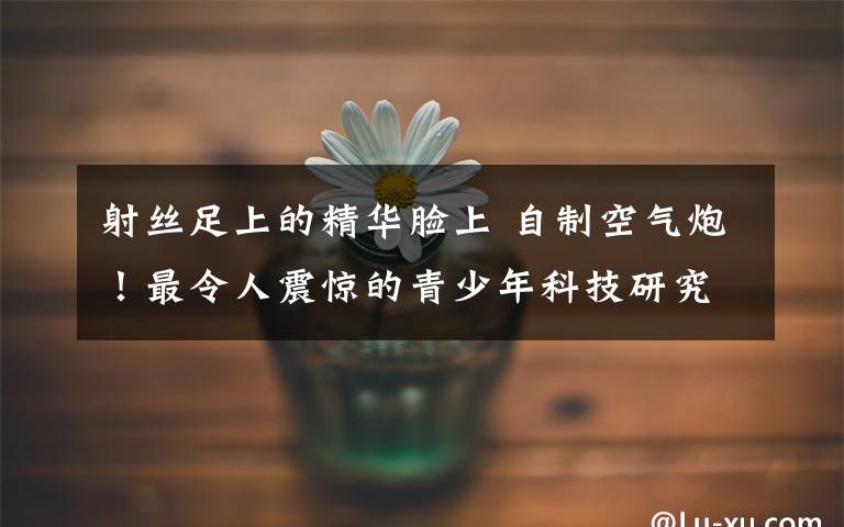 射丝足上的精华脸上 自制空气炮！最令人震惊的青少年科技研究竞赛