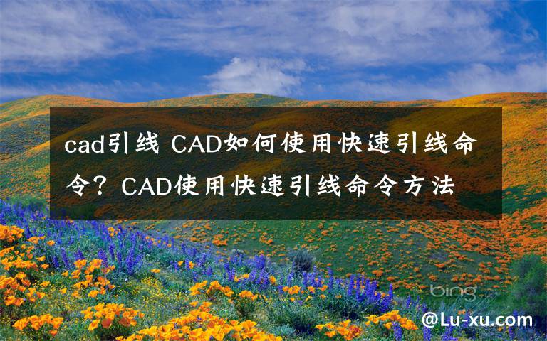 cad引线 CAD如何使用快速引线命令？CAD使用快速引线命令方法