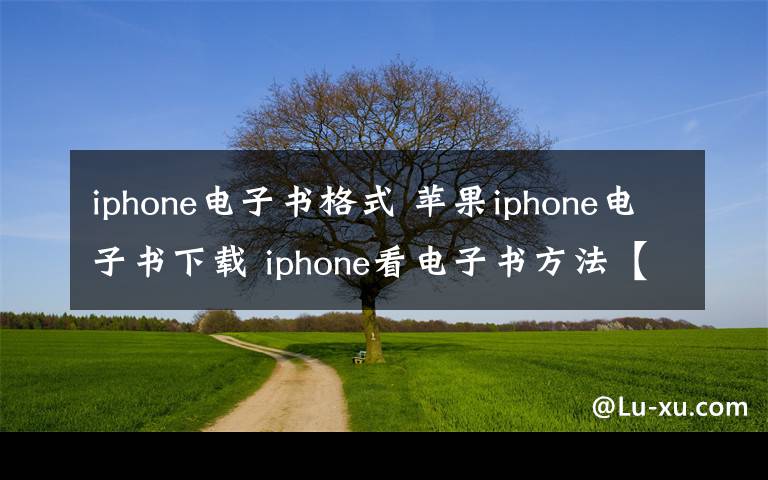 iphone电子书格式 苹果iphone电子书下载 iphone看电子书方法【详解】