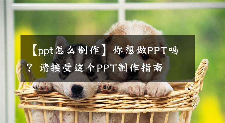 【ppt怎么制作】你想做PPT吗？请接受这个PPT制作指南