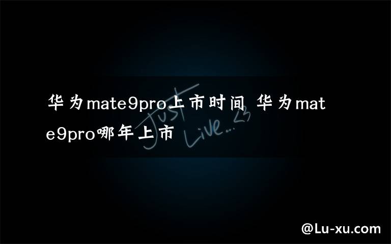 华为mate9pro上市时间 华为mate9pro哪年上市