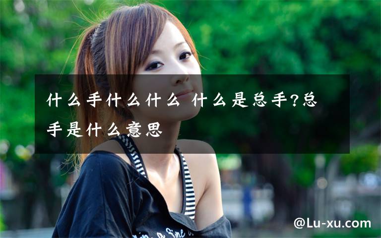 什么手什么什么 什么是总手?总手是什么意思文章配图